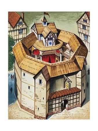'The Globe Theatre' Giclee Print - English School | AllPosters.com