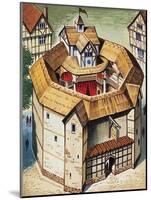 The Globe Theatre-English School-Mounted Giclee Print