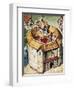 The Globe Theatre-English School-Framed Giclee Print