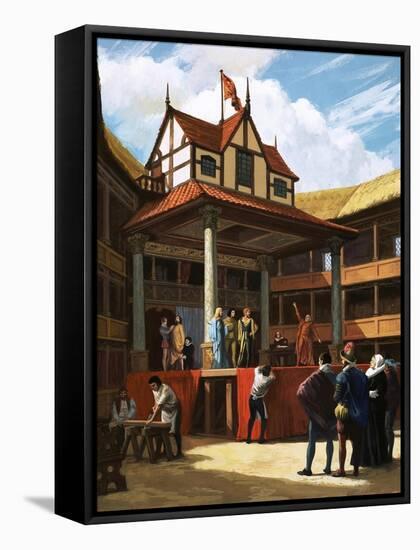 The Globe Theatre-Ralph Bruce-Framed Stretched Canvas