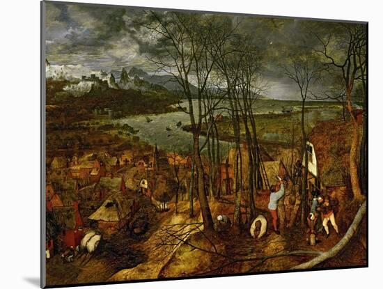 The Gloomy Day (Early Sprin), 1565-Pieter Bruegel the Elder-Mounted Giclee Print