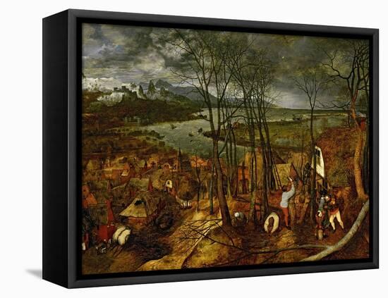 The Gloomy Day (Early Sprin), 1565-Pieter Bruegel the Elder-Framed Stretched Canvas
