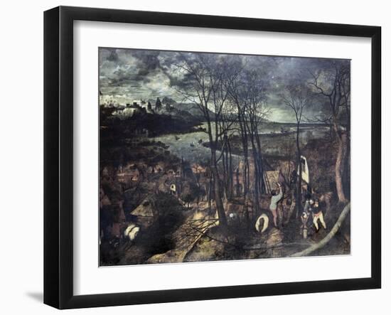 The Gloomy Day-Pieter Bruegel the Elder-Framed Giclee Print