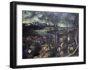 The Gloomy Day-Pieter Bruegel the Elder-Framed Giclee Print