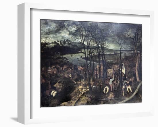 The Gloomy Day-Pieter Bruegel the Elder-Framed Giclee Print