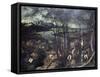 The Gloomy Day-Pieter Bruegel the Elder-Framed Stretched Canvas