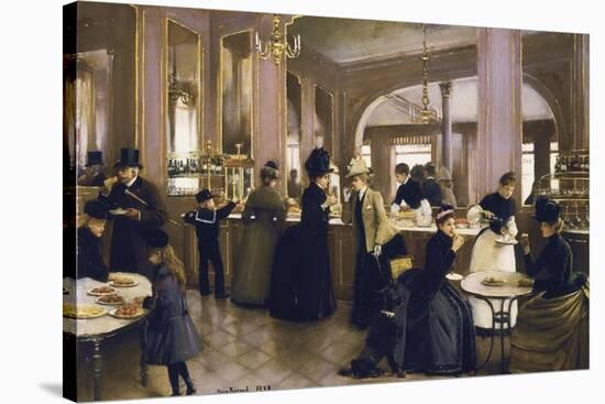 The Gloppe Pastry Shop-Jean Béraud-Stretched Canvas