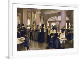 The Gloppe Pastry Shop-Jean Béraud-Framed Art Print