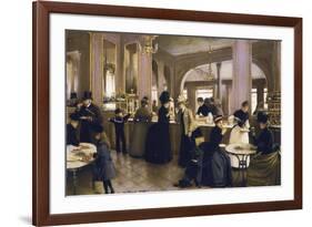 The Gloppe Pastry Shop-Jean Béraud-Framed Art Print