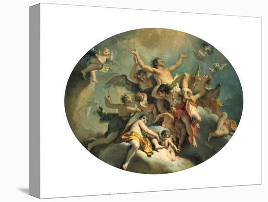 The Glorification of St Sebastian, Late 17Th/Early 18th Century-Sebastiano Ricci-Stretched Canvas