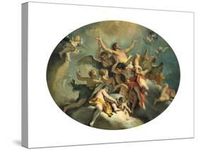 The Glorification of St Sebastian, Late 17Th/Early 18th Century-Sebastiano Ricci-Stretched Canvas