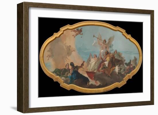 The Glorification of the Barbaro Family, c.1750-Giovanni Battista Tiepolo-Framed Giclee Print