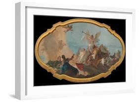 The Glorification of the Barbaro Family, c.1750-Giovanni Battista Tiepolo-Framed Giclee Print