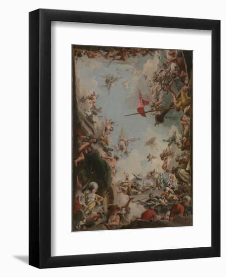 The Glorification of the Giustiniani Family, 1783-Giandomenico Tiepolo-Framed Giclee Print