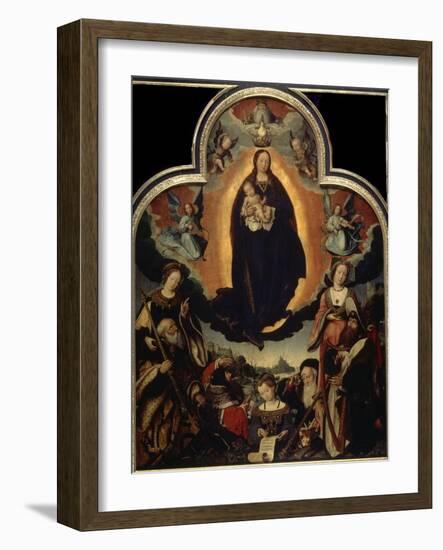 'The Glorification of the Virgin', 1524-Jan Provoost-Framed Giclee Print