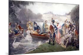 The Glorious Days of Fontainebleau-V^ De Paredes-Mounted Art Print