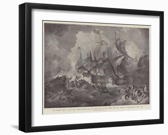 The Glorious First of June-Philippe De Loutherbourg-Framed Giclee Print