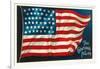 The Glorious Fourth of July, Flag-null-Framed Art Print