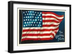 The Glorious Fourth of July, Flag-null-Framed Art Print