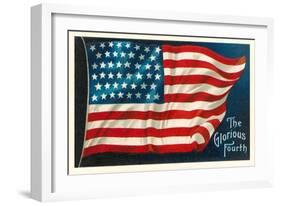 The Glorious Fourth of July, Flag-null-Framed Art Print