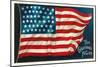 The Glorious Fourth of July, Flag-null-Mounted Art Print