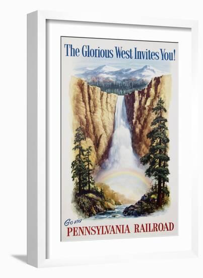 The Glorious West Invites You! Poster-null-Framed Giclee Print