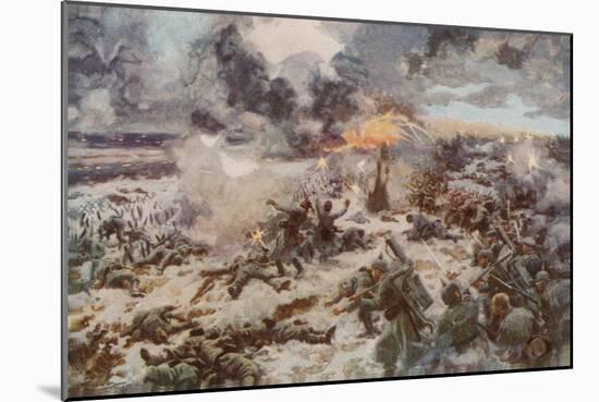 The Glory of France: Smashing a German Massed Attack at Verdun-Arthur C. Michael-Mounted Giclee Print