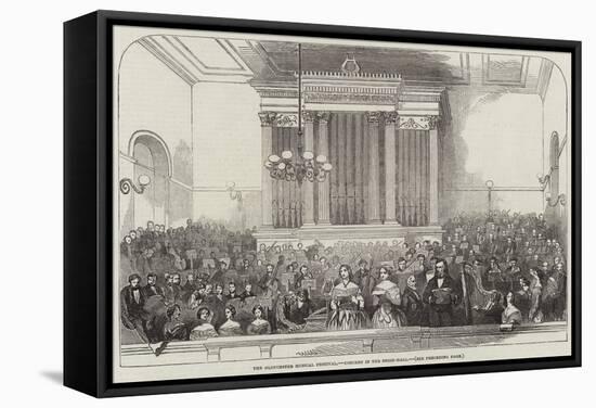 The Gloucester Musical Festival, Concert in the Shire-Hall-null-Framed Stretched Canvas