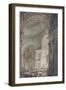 The Glowing Cross in St. Peter'S, Rome, on Maundy Thursday-Charles Norry-Framed Giclee Print