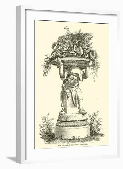 The Gnome Vase, Mott Iron Company-null-Framed Premium Giclee Print