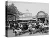 The Goat Carriages, Coney Island, New York, N.Y.-null-Stretched Canvas