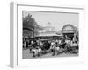 The Goat Carriages, Coney Island, New York, N.Y.-null-Framed Photo