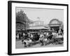 The Goat Carriages, Coney Island, New York, N.Y.-null-Framed Photo