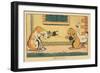 The Goat Lends its Horns to Unroll the Yarn.” L'echeveau” ,1936 (Illustration)-Benjamin Rabier-Framed Giclee Print