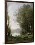 The Goatherd Beside the Water-Jean-Baptiste-Camille Corot-Framed Giclee Print
