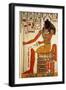 The God, Khepri, from the Tomb of Nefertari, New Kingdom (Wall Painting)-null-Framed Giclee Print