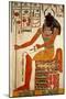 The God, Khepri, from the Tomb of Nefertari, New Kingdom (Wall Painting)-null-Mounted Giclee Print