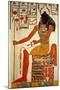 The God, Khepri, from the Tomb of Nefertari, New Kingdom (Wall Painting)-null-Mounted Giclee Print