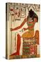 The God, Khepri, from the Tomb of Nefertari, New Kingdom (Wall Painting)-null-Stretched Canvas