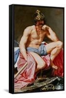 The God Mars-Diego Velazquez-Framed Stretched Canvas