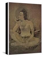 The God Shiva Saves Humanity by Drinking the Pois-Nanda Lal Bose-Stretched Canvas