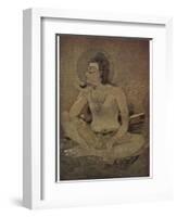 The God Shiva Saves Humanity by Drinking the Pois-Nanda Lal Bose-Framed Photographic Print