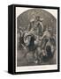 The God Thor Fights the Giants-M.e. Winge-Framed Stretched Canvas