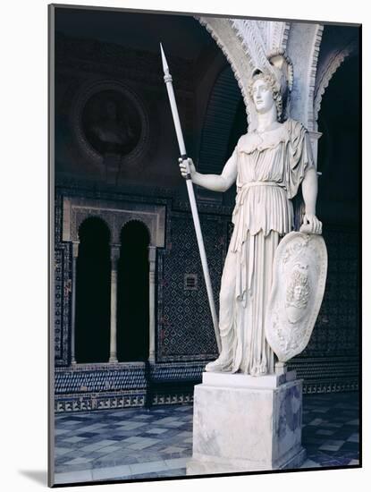 The Goddess Athena, from the Main Courtyard of the Casa De Pilatos, Sevilla (Photo)-null-Mounted Giclee Print