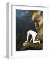 The Goddess Calypso Rescues Ulysses, 1630-Cornelis van Poelenburgh-Framed Giclee Print