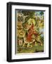 The Goddess Durga Color Lithograph-Bettmann-Framed Giclee Print