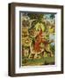 The Goddess Durga Color Lithograph-Bettmann-Framed Premium Giclee Print