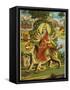 The Goddess Durga Color Lithograph-Bettmann-Framed Stretched Canvas