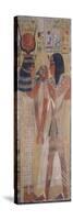 The Goddess Hathor Placing the Magic Collar on Seti I (circa 1394-1279 BC)-null-Stretched Canvas