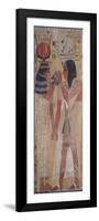 The Goddess Hathor Placing the Magic Collar on Seti I (circa 1394-1279 BC)-null-Framed Premium Giclee Print